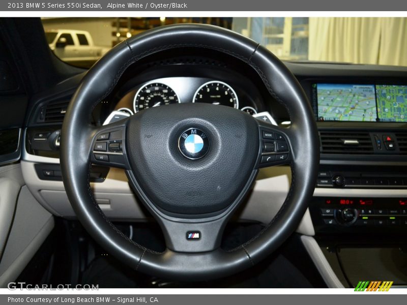 Alpine White / Oyster/Black 2013 BMW 5 Series 550i Sedan