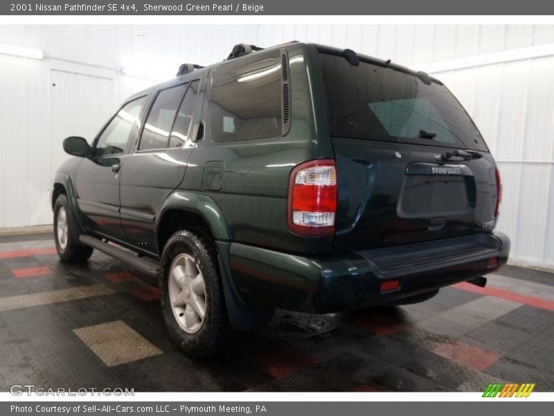 Sherwood Green Pearl / Beige 2001 Nissan Pathfinder SE 4x4