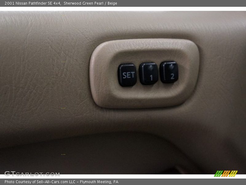 Sherwood Green Pearl / Beige 2001 Nissan Pathfinder SE 4x4