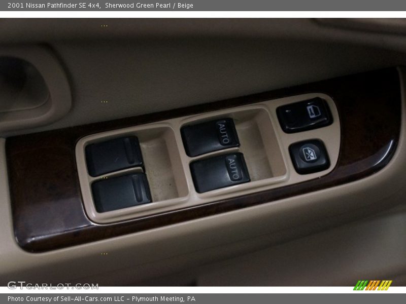 Sherwood Green Pearl / Beige 2001 Nissan Pathfinder SE 4x4