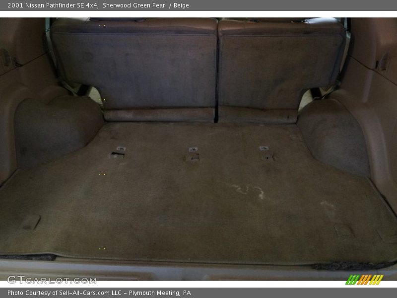 Sherwood Green Pearl / Beige 2001 Nissan Pathfinder SE 4x4