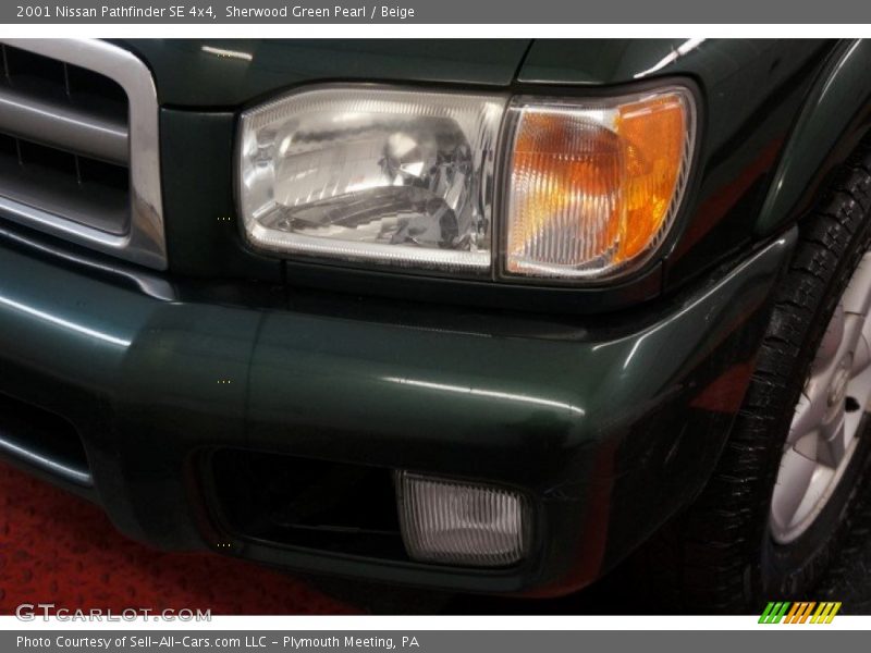 Sherwood Green Pearl / Beige 2001 Nissan Pathfinder SE 4x4