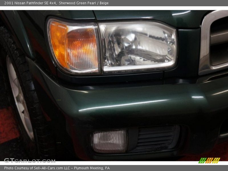 Sherwood Green Pearl / Beige 2001 Nissan Pathfinder SE 4x4