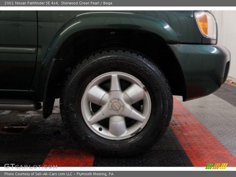 Sherwood Green Pearl / Beige 2001 Nissan Pathfinder SE 4x4