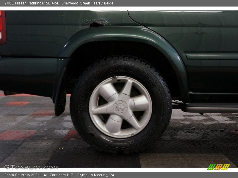 Sherwood Green Pearl / Beige 2001 Nissan Pathfinder SE 4x4