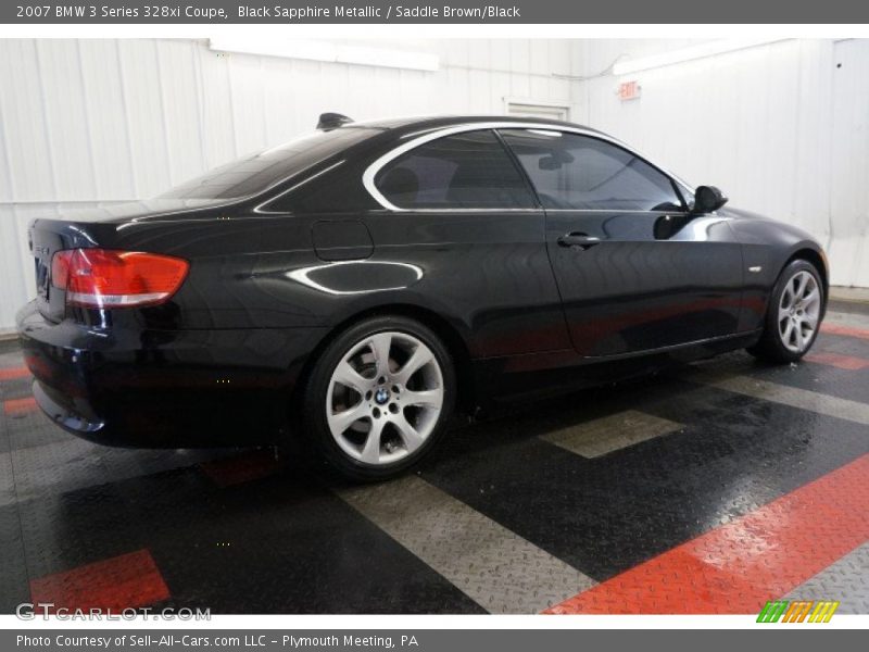 Black Sapphire Metallic / Saddle Brown/Black 2007 BMW 3 Series 328xi Coupe