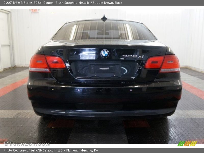 Black Sapphire Metallic / Saddle Brown/Black 2007 BMW 3 Series 328xi Coupe