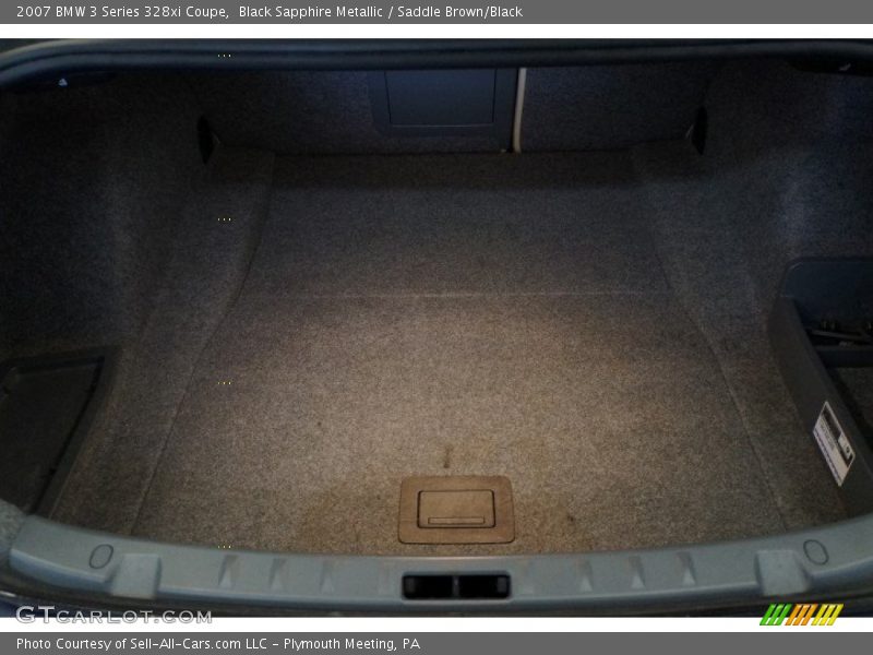 Black Sapphire Metallic / Saddle Brown/Black 2007 BMW 3 Series 328xi Coupe