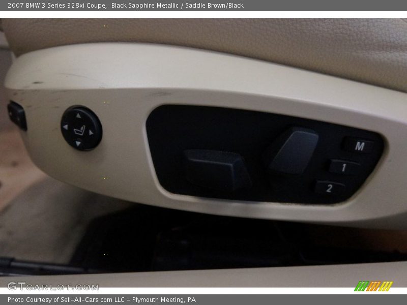 Black Sapphire Metallic / Saddle Brown/Black 2007 BMW 3 Series 328xi Coupe