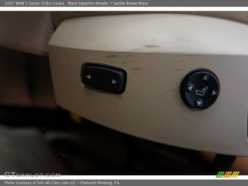 Black Sapphire Metallic / Saddle Brown/Black 2007 BMW 3 Series 328xi Coupe