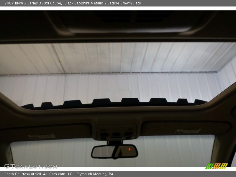 Black Sapphire Metallic / Saddle Brown/Black 2007 BMW 3 Series 328xi Coupe