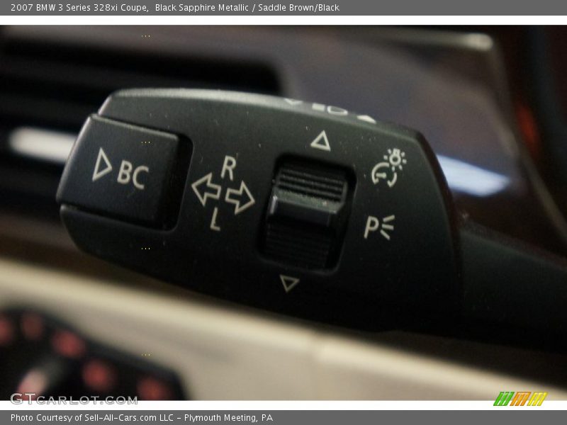 Black Sapphire Metallic / Saddle Brown/Black 2007 BMW 3 Series 328xi Coupe