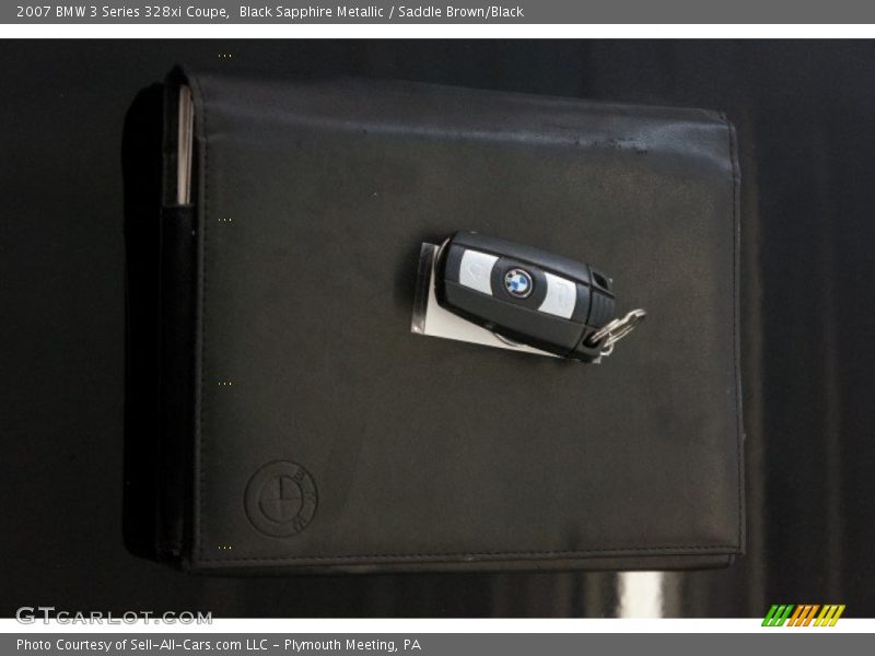 Black Sapphire Metallic / Saddle Brown/Black 2007 BMW 3 Series 328xi Coupe