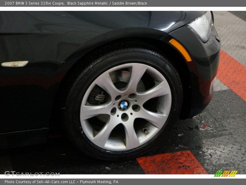 Black Sapphire Metallic / Saddle Brown/Black 2007 BMW 3 Series 328xi Coupe