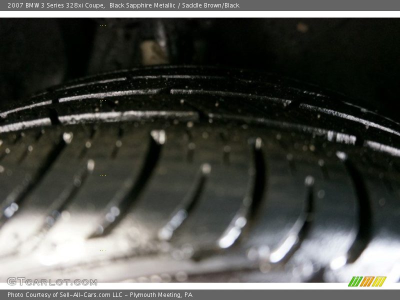 Black Sapphire Metallic / Saddle Brown/Black 2007 BMW 3 Series 328xi Coupe