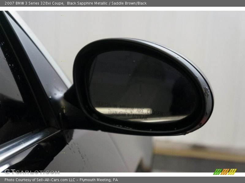 Black Sapphire Metallic / Saddle Brown/Black 2007 BMW 3 Series 328xi Coupe