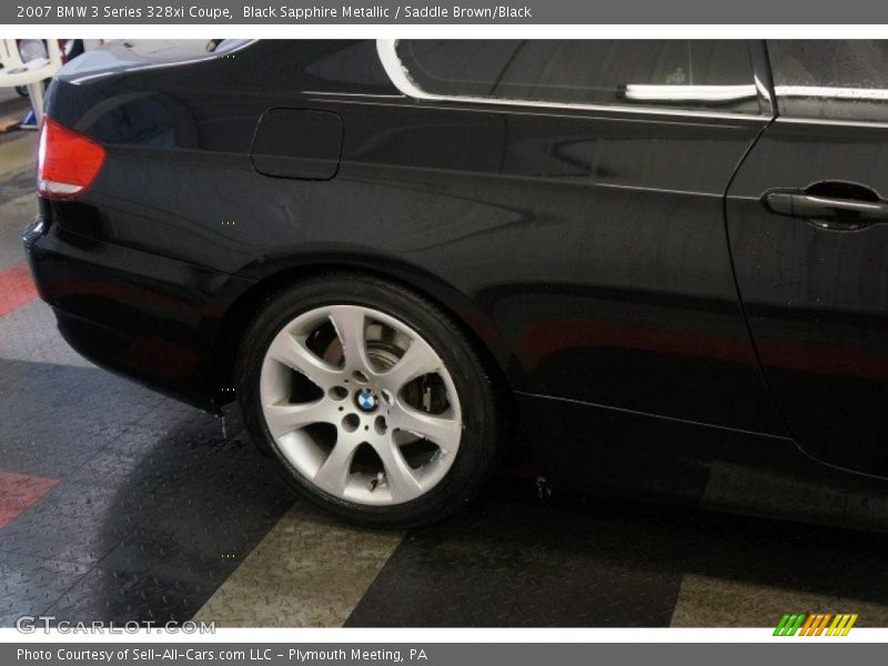 Black Sapphire Metallic / Saddle Brown/Black 2007 BMW 3 Series 328xi Coupe