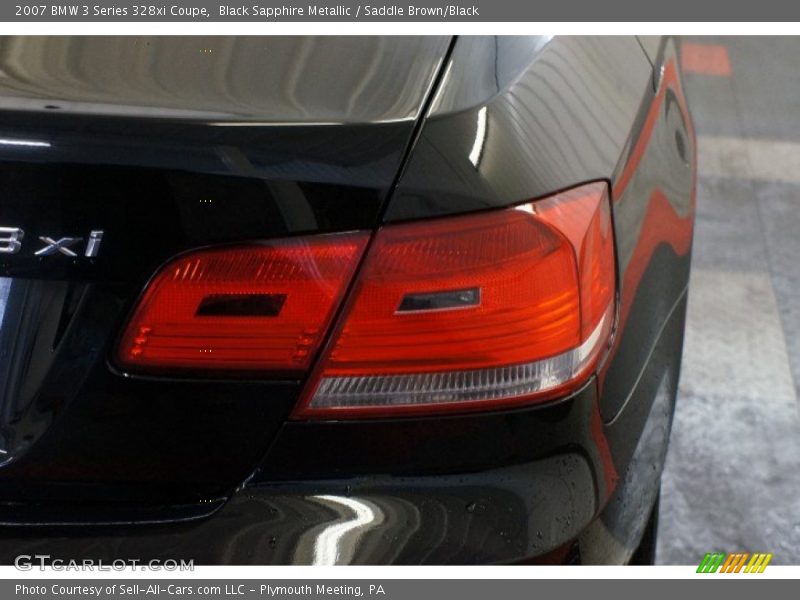 Black Sapphire Metallic / Saddle Brown/Black 2007 BMW 3 Series 328xi Coupe