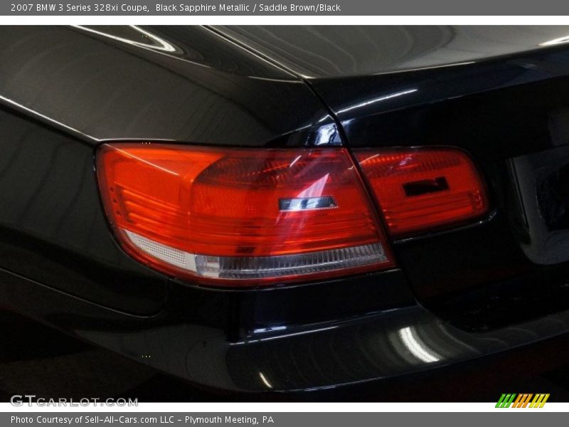 Black Sapphire Metallic / Saddle Brown/Black 2007 BMW 3 Series 328xi Coupe