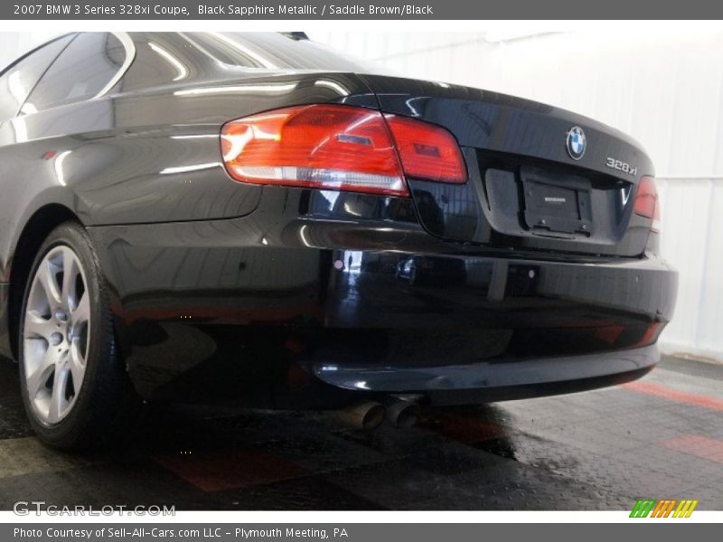 Black Sapphire Metallic / Saddle Brown/Black 2007 BMW 3 Series 328xi Coupe