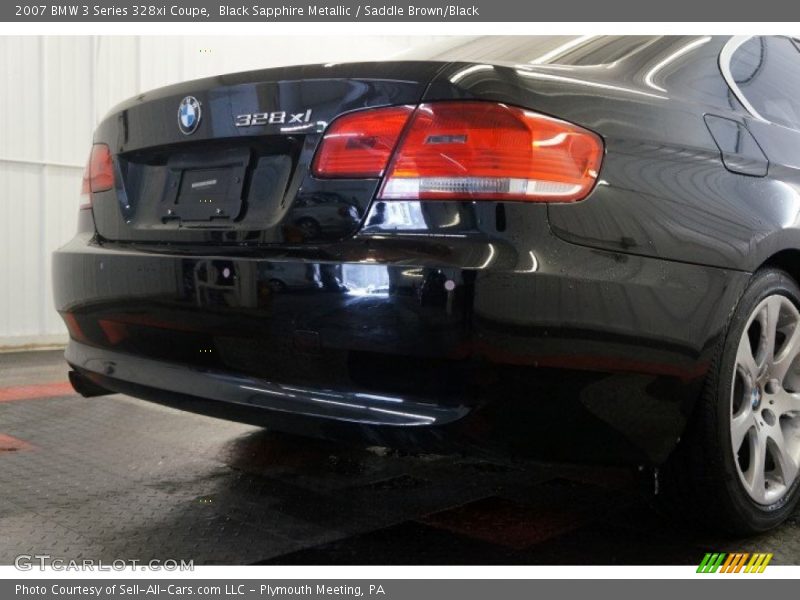 Black Sapphire Metallic / Saddle Brown/Black 2007 BMW 3 Series 328xi Coupe