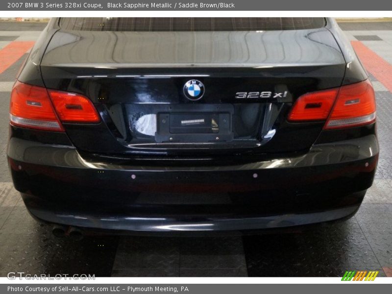 Black Sapphire Metallic / Saddle Brown/Black 2007 BMW 3 Series 328xi Coupe