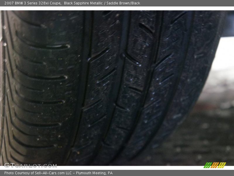 Black Sapphire Metallic / Saddle Brown/Black 2007 BMW 3 Series 328xi Coupe