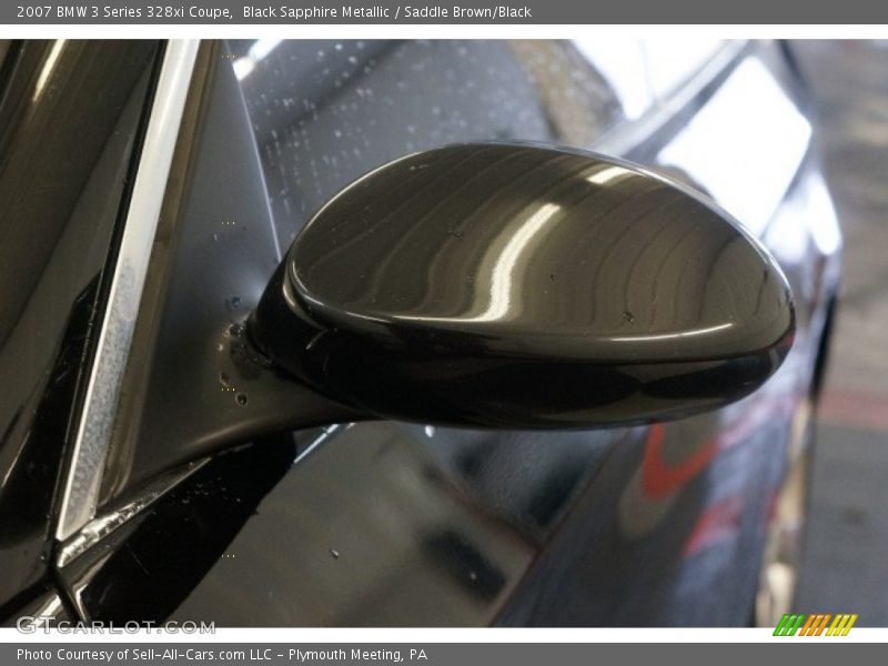Black Sapphire Metallic / Saddle Brown/Black 2007 BMW 3 Series 328xi Coupe