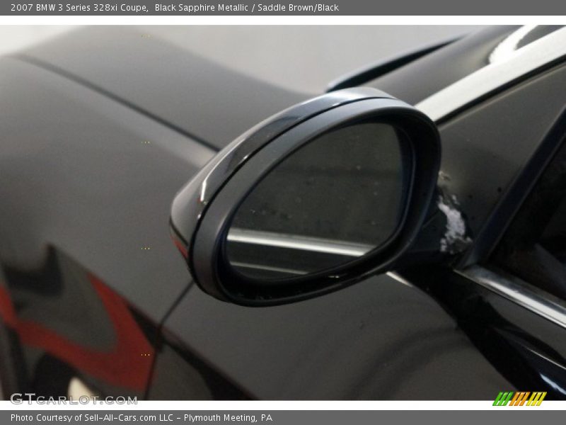 Black Sapphire Metallic / Saddle Brown/Black 2007 BMW 3 Series 328xi Coupe