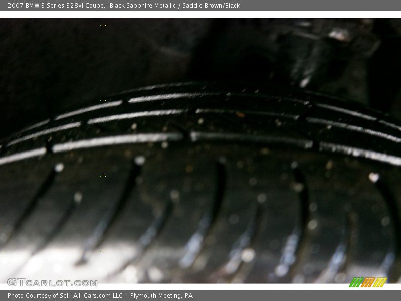 Black Sapphire Metallic / Saddle Brown/Black 2007 BMW 3 Series 328xi Coupe