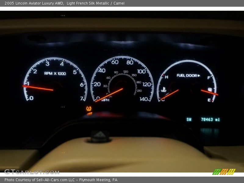 Light French Silk Metallic / Camel 2005 Lincoln Aviator Luxury AWD