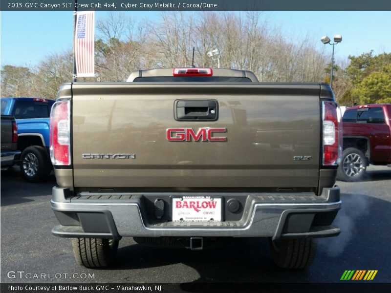 Cyber Gray Metallic / Cocoa/Dune 2015 GMC Canyon SLT Crew Cab 4x4