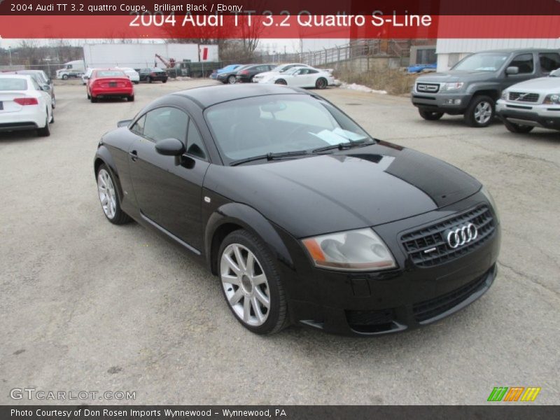 Brilliant Black / Ebony 2004 Audi TT 3.2 quattro Coupe