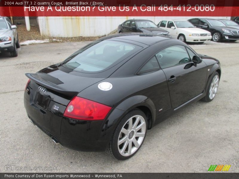 Brilliant Black / Ebony 2004 Audi TT 3.2 quattro Coupe