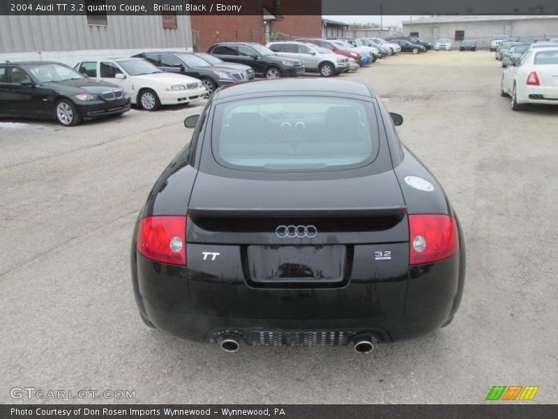Brilliant Black / Ebony 2004 Audi TT 3.2 quattro Coupe