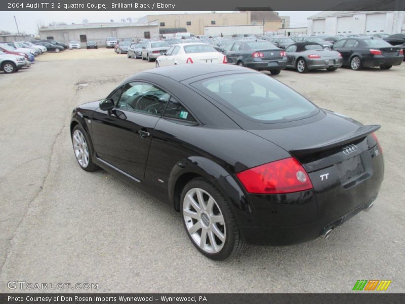 Brilliant Black / Ebony 2004 Audi TT 3.2 quattro Coupe
