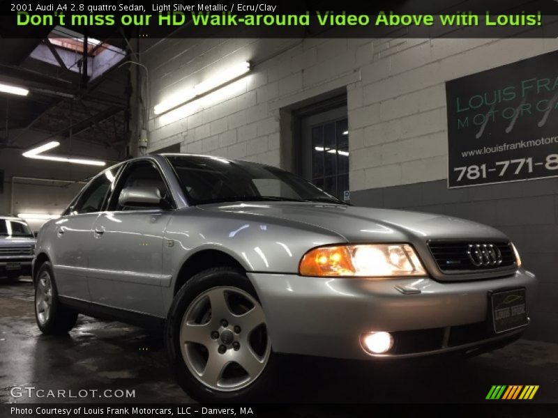 Light Silver Metallic / Ecru/Clay 2001 Audi A4 2.8 quattro Sedan