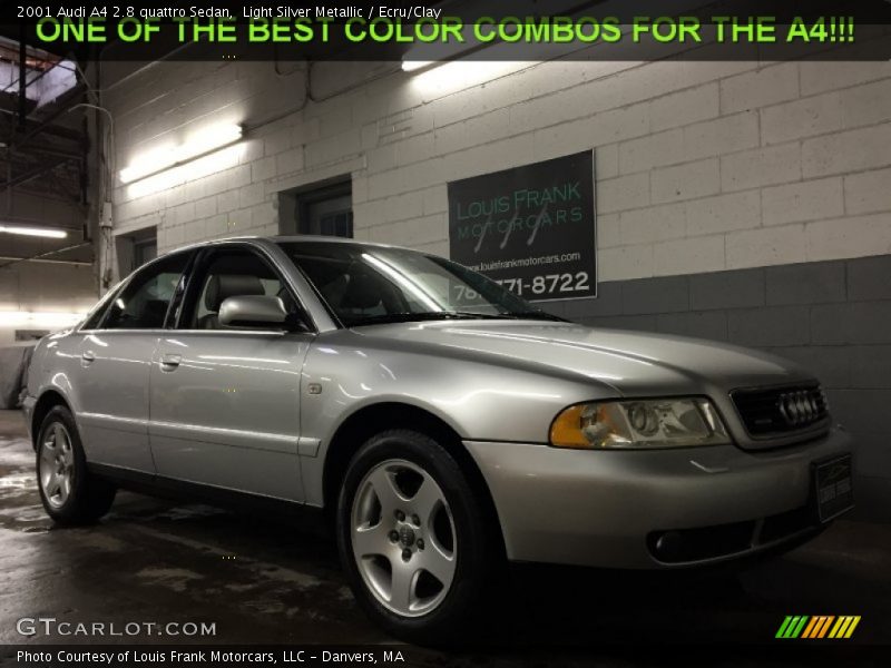 Light Silver Metallic / Ecru/Clay 2001 Audi A4 2.8 quattro Sedan