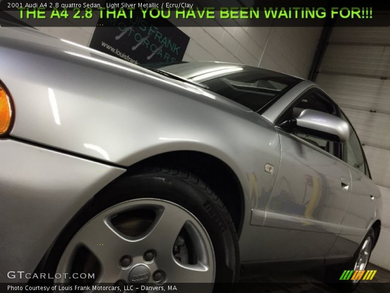 Light Silver Metallic / Ecru/Clay 2001 Audi A4 2.8 quattro Sedan