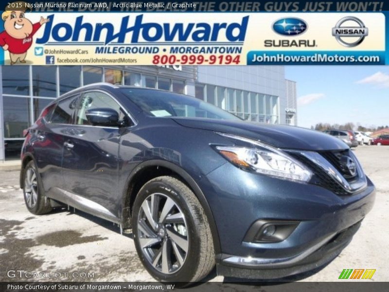 Arctic Blue Metallic / Graphite 2015 Nissan Murano Platinum AWD