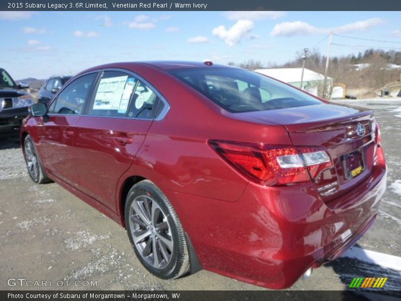 Venetian Red Pearl / Warm Ivory 2015 Subaru Legacy 3.6R Limited