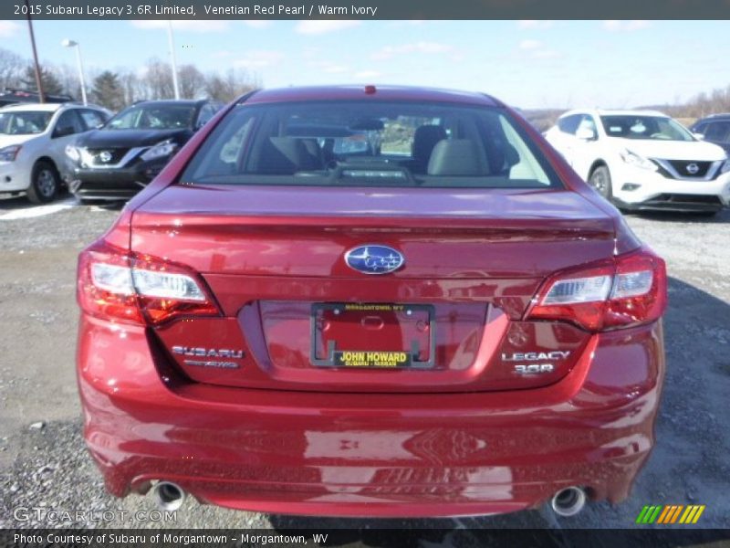 Venetian Red Pearl / Warm Ivory 2015 Subaru Legacy 3.6R Limited