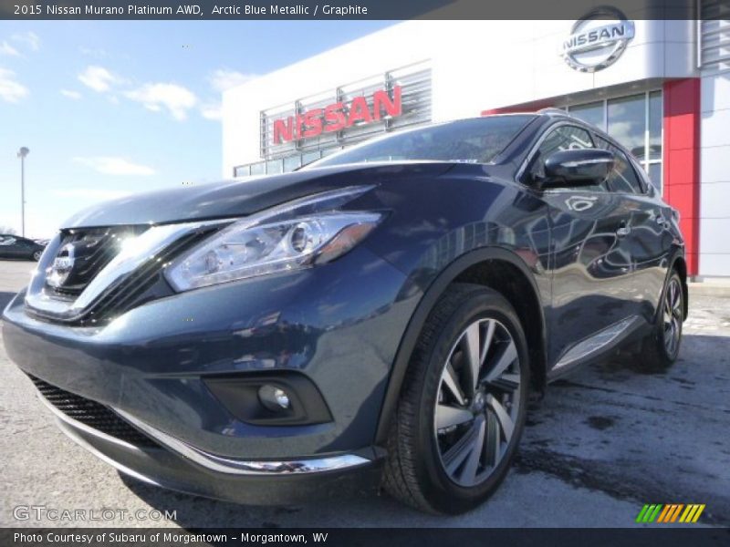 Arctic Blue Metallic / Graphite 2015 Nissan Murano Platinum AWD