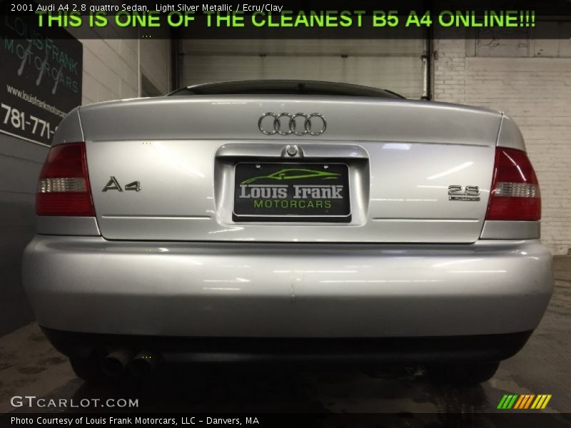 Light Silver Metallic / Ecru/Clay 2001 Audi A4 2.8 quattro Sedan