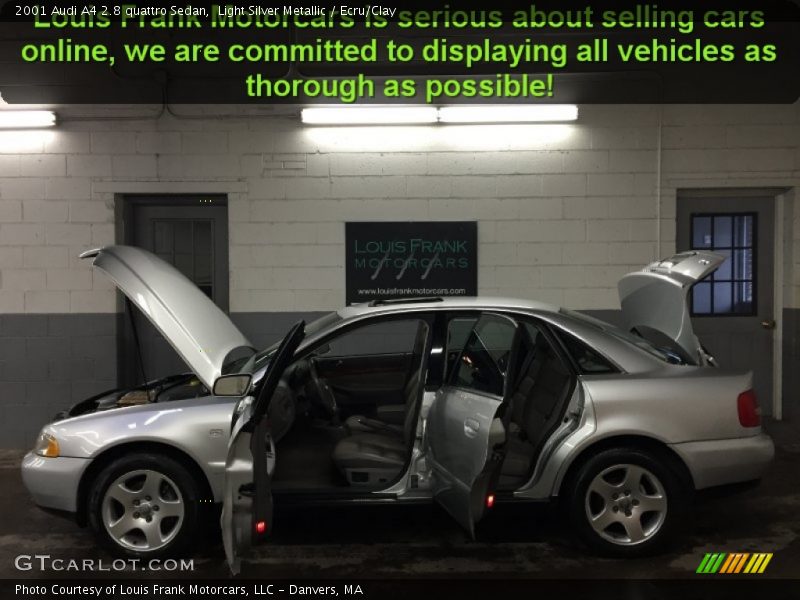Light Silver Metallic / Ecru/Clay 2001 Audi A4 2.8 quattro Sedan
