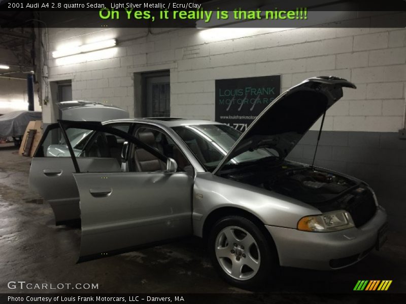 Light Silver Metallic / Ecru/Clay 2001 Audi A4 2.8 quattro Sedan