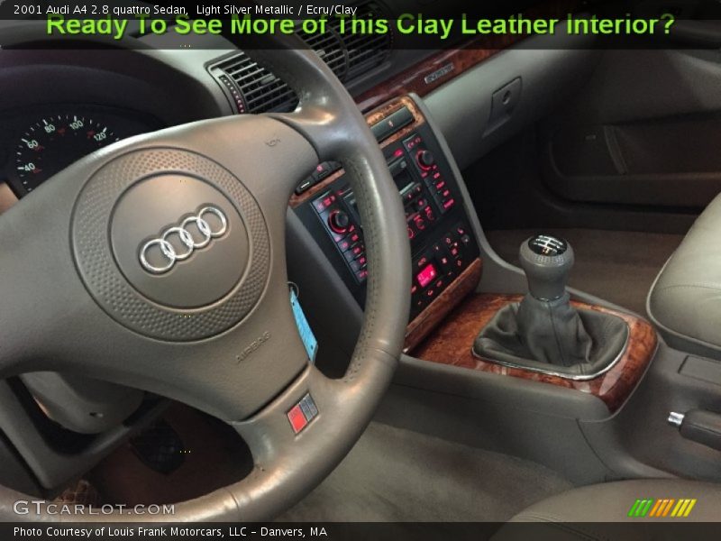 Light Silver Metallic / Ecru/Clay 2001 Audi A4 2.8 quattro Sedan