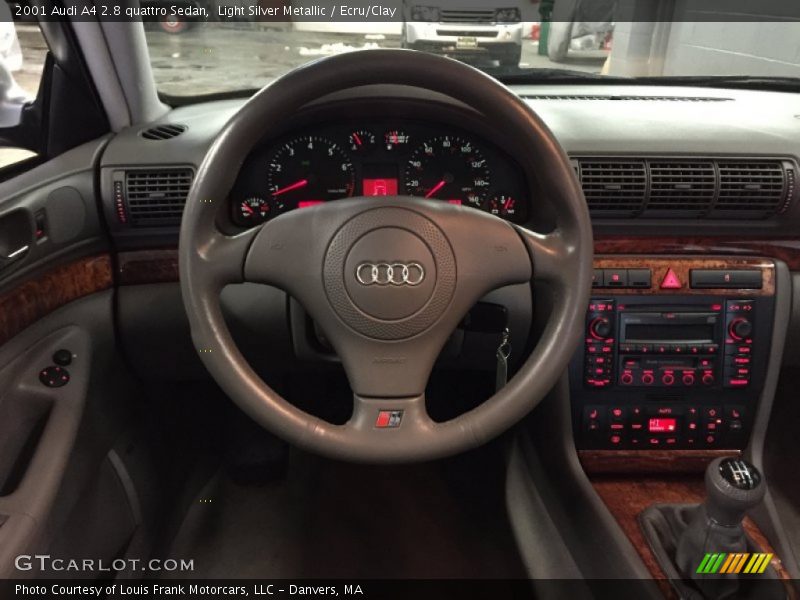 Light Silver Metallic / Ecru/Clay 2001 Audi A4 2.8 quattro Sedan