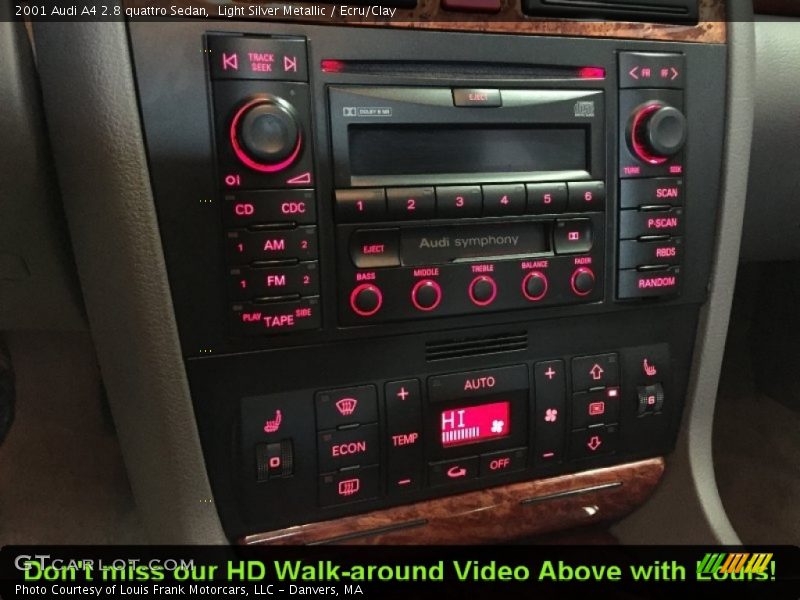 Light Silver Metallic / Ecru/Clay 2001 Audi A4 2.8 quattro Sedan