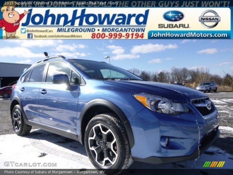 Quartz Blue Pearl / Ivory 2015 Subaru XV Crosstrek 2.0i Premium